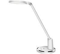 JUKSTG - Lampada da tavolo a LED, 64 pezzi, LED, 10 livelli di luminosità con 5 modalità, controllo tattile lampada da comodino per bambini, lampada da lettura 12 W, bianco