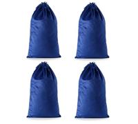 Julai Sacchetti di scarpe da viaggio in velluto con coulisse, lavabili per viaggi e per la casa, Blu, 21.2x13.3 inch, Borse per scarpe da viaggio