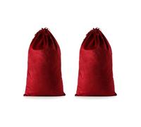 Julai Sacchetti di scarpe da viaggio in velluto con coulisse, lavabili per viaggi e per la casa, Rosso, 21.2x13.3 inch, Borse per scarpe da viaggio