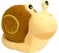 JULAN Snail Stuffed Animals Plush Pillow, Soft Snail Stuffed Plush Toys Pillow Cushion Throw Pillow, Cute Snail Plushies Plush Doll for Home Deco Kids Toy Gift (giallo)