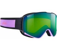 Maschera Julbo Alpha nero viola con lente specchiata Spectron 3 verde