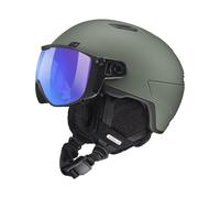 Julbo - Casco da sci/snowboard con visiera - Globe Evo Reactiv HC 1-3 Dark Green - Taglia 58-62 cm - Verde