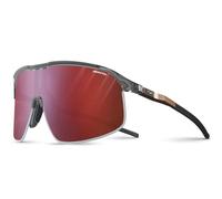 Occhiali Julbo Density nero opaco con lenti REACTIV Photochromic Performance 0-3 High rosso