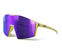 Julbo Occhiali da sole - EDGE - Adulto Unisex - Marrone Chiaro Opaco/Giallo Fluo - Cat. 3