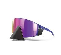 Occhiali Julbo Edge Cover blu con lente a specchio Spectron 4 viola