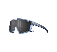Occhiali Julbo Fury Mini blu traslucido con lente a specchio Spectron 3 grigio bambini