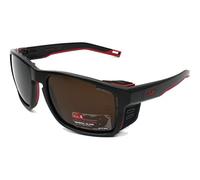 Occhiali Julbo Shield nero rosso con lenti Alti Arc 4 specchiate nero