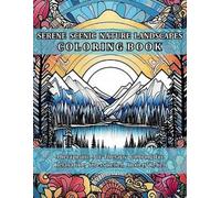 Jule Tori Serene Scenic Nature Landscapes Coloring Book (Tascabile)