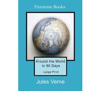 Jules Verne Around the World in 80 Days: Large Print (Tascabile)