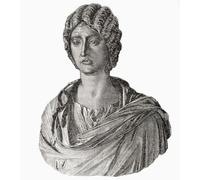 Julia Domna c._160 217 d.C. Imperatrice romana dal 193 al 211 come moglie dell'imperatore Settimio Severo. Dalla storia universale illustrata di Cassell pubblicato 1883. Stampa poster di Ken Welsh (13