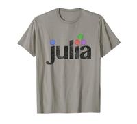 Julia - Julia Programmazione Logo Distressed per Julia Coder Maglietta