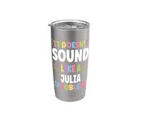 JULIA Personalized Women's Gift Custom JULIA Bicchiere termico in acciaio inox doppia parete