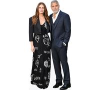Julia Roberts And George Clooney (Duo 2) Mini ritaglio di celebrità