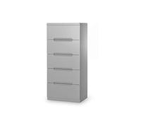 Julian Bowen, Cassettiera stretta Manhattan a 5 cassetti, grigio