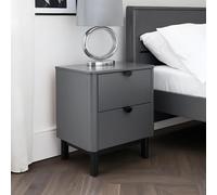 Julian Bowen, Comodino a 2 cassetti Chloe, grigio tempesta