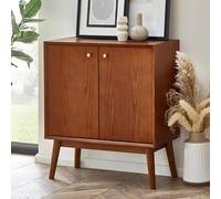 Julian Bowen Credenza piccola Lowry, legno, ciliegio frassino, 80 x 70 x 38 cm