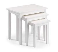 Julian Bowen, Set di tavolini impilabili Cleo, bianco