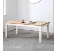 Julian Bowen Tavolino Coxmoor, bianco e rovere, legno, taglia unica