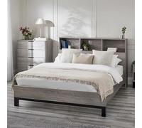Julian Bowen Testiera letto Bali Bookcase 135 cm - Rovere grigio