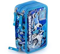Julian Ross Astuccio 3 Scomparti, 45 Pezzi, 2 Penne Gel Cancellabili, Colla, For