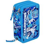 Julian Ross Astuccio Scuola 3 Scomparti Completo 46 Accessori BambinI