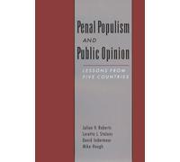 Julian V. Roberts Loretta J. Stalans David Penal Populism a (Copertina rigida)