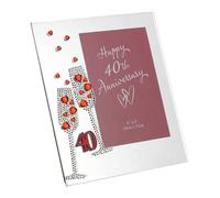 SOLEFAVORS Juliana - Cornice portafoto unisex per 40° anniversario Trasparente
