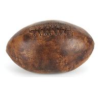 Juliana, fermaporta per la casa a forma di palla da Rugby, con finitura in pelle