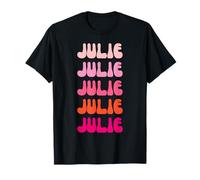 Julie First Name Minimalist Design Maglietta