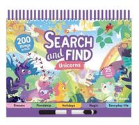 Julie Mercier Unicorns Search and Find (Anello, filo) Search-and-Find Notebooks