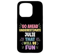 julie Personalized Women's Gift Custom julie Custodia per iPhone 15 Pro