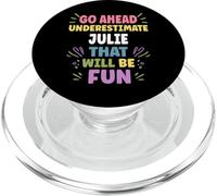 julie Personalized Women's Gift Custom julie PopSockets PopGrip per MagSafe