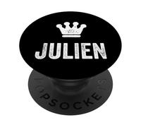 Julien il Re/Corona e nome design da uomo chiamato Julien PopSockets PopGrip Adesivo