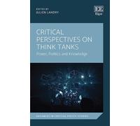Julien Landry Critical Perspectives on Think Tanks (Copertina rigida)