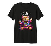 Juliet Dancing Kitty Design per Ragazze Nome Juliet Maglietta Premium