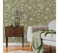 Juliette Righe & Floreale Parati Giacobino Mica Fine Decor - Colore a Scelta