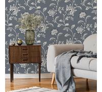 Juliette Righe & Floreale Parati Giacobino Mica Fine Decor - Colore a Scelta