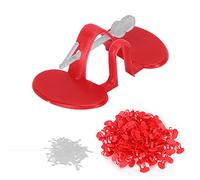 Julihai 100 Occhiali Antibeccheggio per Pollo, Occhiali con Protezione per Piume, Pollo Piccolo e Medio (Fascio singolo medio)