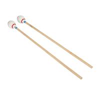 Julihai 2 Mazze per Marimba in Filato, Teste Rotonde Medio Dure, Gioco Morbido, Comodo Manico in bambù, con Filo di Cotone Resistente, per Xilofono Che Suona la Pratica Didattica della