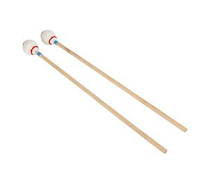 Julihai 2 Mazze per Marimba in Filato, Teste Rotonde Medio Dure, Gioco Morbido, Comodo Manico in bambù, con Filo di Cotone Resistente, per Xilofono Che Suona la Pratica Didattica della