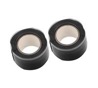 Julihai 2 Pezzi di Nastro Antiscivolo in Silicone, Autoadesivo, Flessibile, con Elevata Adesione e Resistenza Alle Alte Temperature, per Pagaie di Canoe, Kayak e Dragon boat. (BLACK)