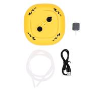 Julihai Aeratore Galleggiante con Secchio per Esche Ricaricabile, Gorgogliatore Silenzioso con Batteria da 2000 mAh per la Pesca in Barca con Esche Vive
