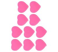 Julihai Ammortizzatore di Vibrazioni per Racchetta da Tennis da 10 Pezzi, Ammortizzatore in Silicone a Forma di Cuore per Lo Sport con Presa Comoda, Vibrazioni Ridotte Ed Effetto (Pink)