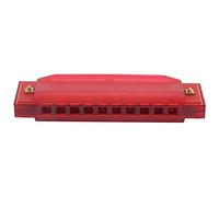 Julihai Armonica a Bocca, Strumento Musicale per Bambini in Metallo ABS a 10 Fori con Scatola Portaoggetti, per Principianti e Amanti della Musica (Rosso scuro)