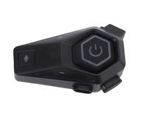 Julihai Auricolare per Moto, Altoparlante per Casco Integrale Impermeabile IPX6 con Assistente Vocale e Luce Ambientale per la Guida Notturna