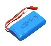 Julihai Batteria LiPo da 7,4 V 850 MAh, Batteria di Ricambio Professionale per Elicottero RC con Spina Rossa JST, per Aereo RC V912 V262 V333 V353 BQ202