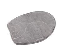 Julihai Copriwater Tappetini Copriwater Cintura Elastica con Orlo Fine per Bagno, Set Tappetini da Bagno Antiscivolo per Anziani, Fibra di Poliestere (3 pezzi) (GREY)