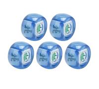 Julihai Dadi Mahjong, Set di Dadi in Plastica per Giochi da Tavolo e Insegnamento Digitale, Design Leggero, Sud-ovest Nord per Giochi da casinò e Bevande (Blu trasparente)