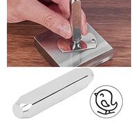 Julihai Durevole Strumento per Punzonatura di Timbri in Acciaio Al Carbonio per Artigianato di Gioielli in Legno in Pelle Cromata per gli Amanti Dell'artigianato (#10)