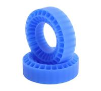 Julihai Inserti in Silicone per Pneumatici RC 1.0in, Struttura Cava 55x20mm con proprietà Impermeabili e Antistrappo per Auto Fuoristrada RC (BLUE)